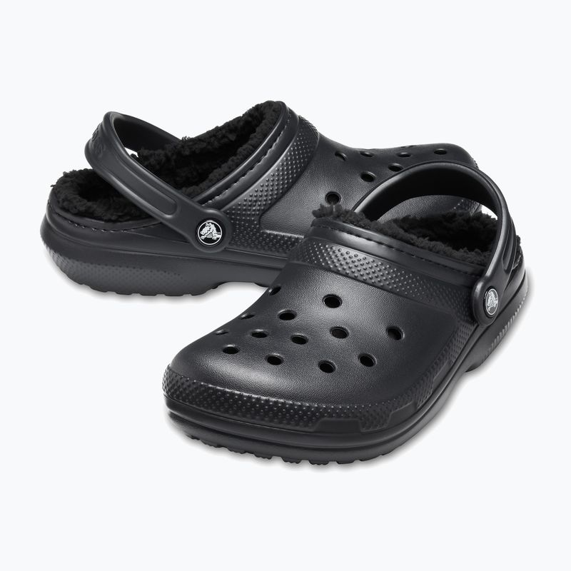 Crocs Classic Clog foderato Ciabatte nero/nero 14