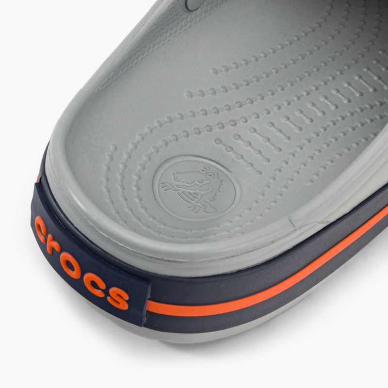Crocs Crocband infradito grigio chiaro/navy 10