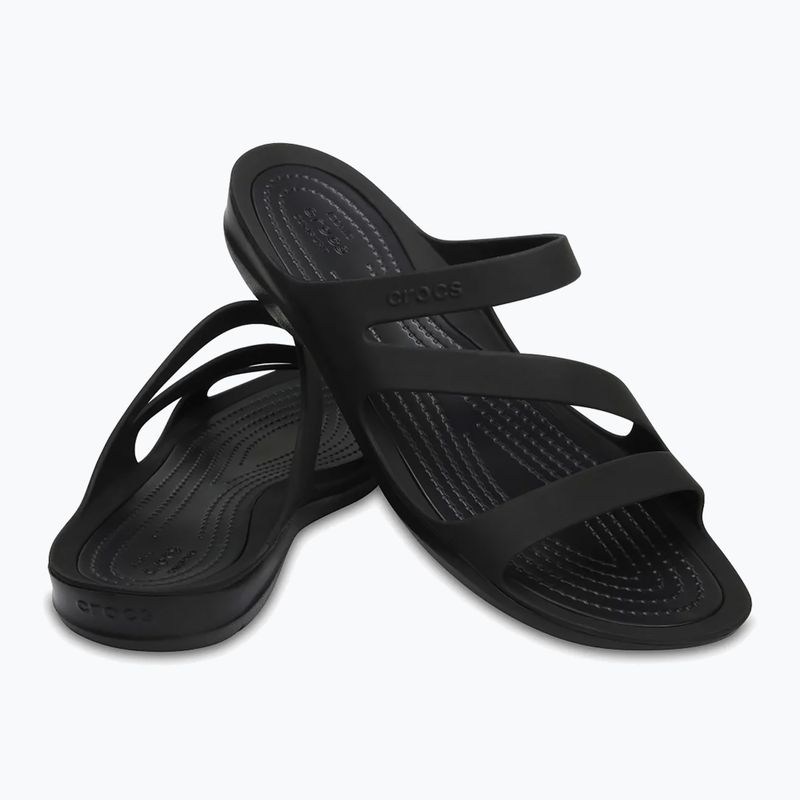 Crocs Swiftwater Sandal W nero/nero 203998-060 infradito 6