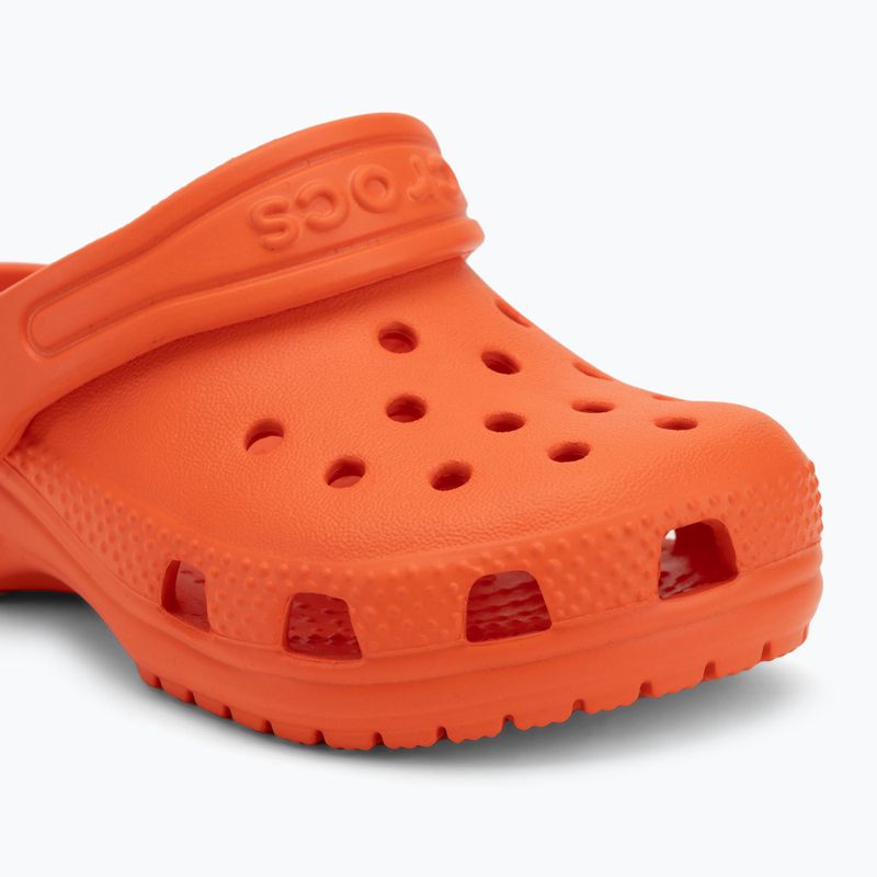 Crocs Classic Clog Bambini infradito color mandarino 8