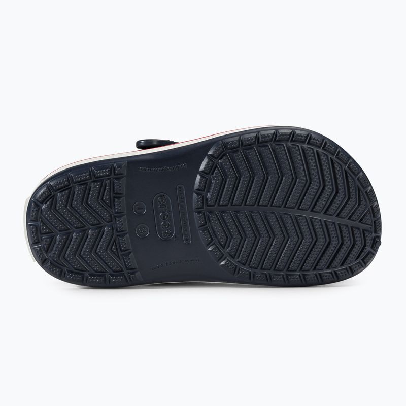 Crocs Crocband Clog Ciabatte per bambini navy/rosso 5
