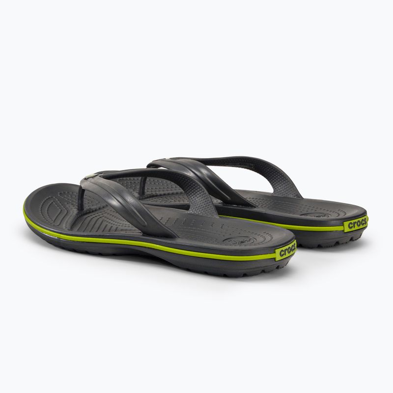 Crocs Crocband Flip infradito grafite/verde volt 3