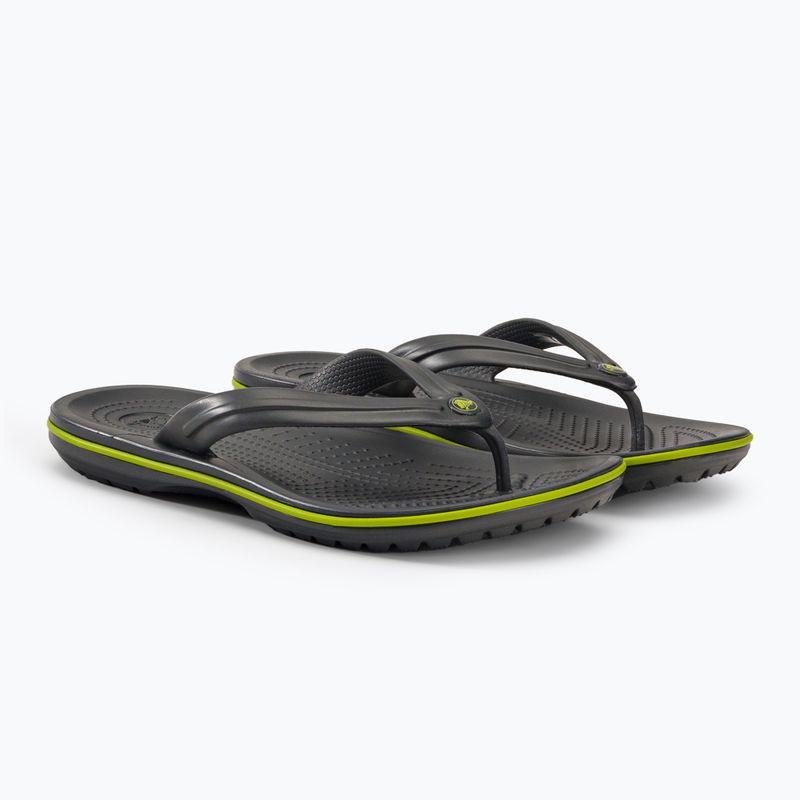 Crocs Crocband Flip infradito grafite/verde volt 4
