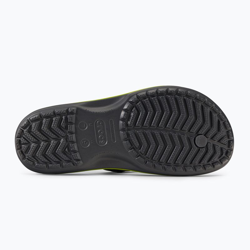 Crocs Crocband Flip infradito grafite/verde volt 5