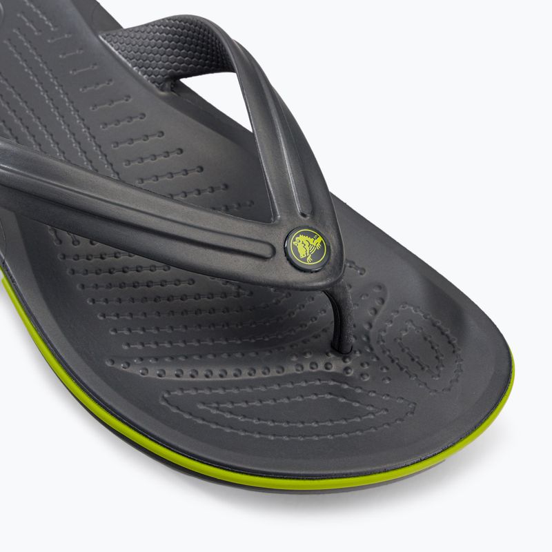 Crocs Crocband Flip infradito grafite/verde volt 7