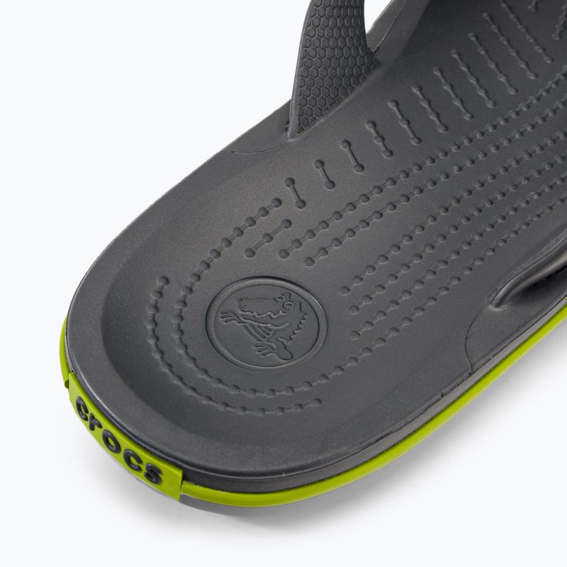 Crocs Crocband Flip infradito grafite/verde volt 8