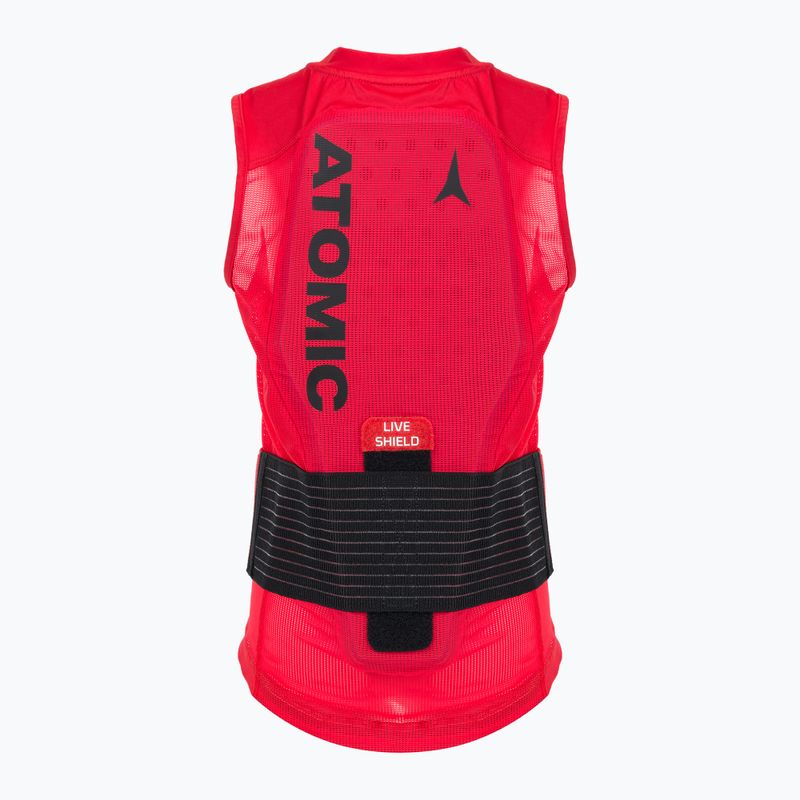 Gilet Atomic Live Shield da bambino JR rosso 2