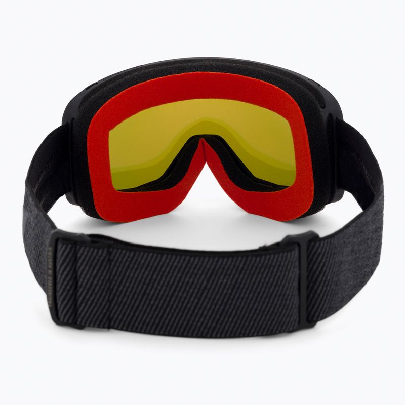Occhiali da sci per bambini Atomic Count JR Cylindrical nero/rosso flash 3