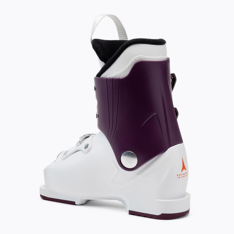 Scarponi da sci per bambini Atomic Hawx Girl 3 bianco/bordeaux 2