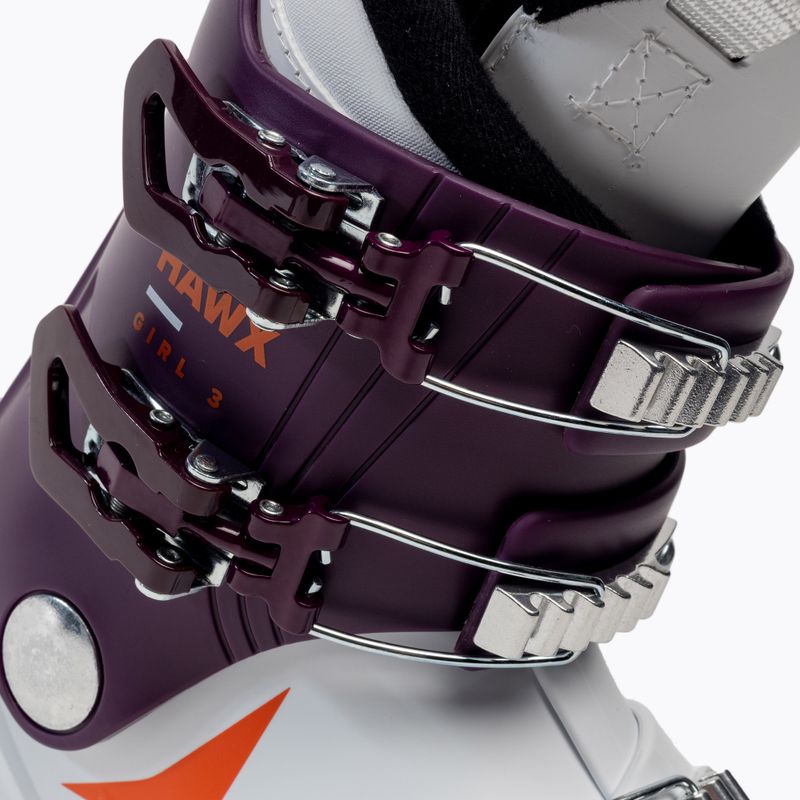 Scarponi da sci per bambini Atomic Hawx Girl 3 bianco/bordeaux 7