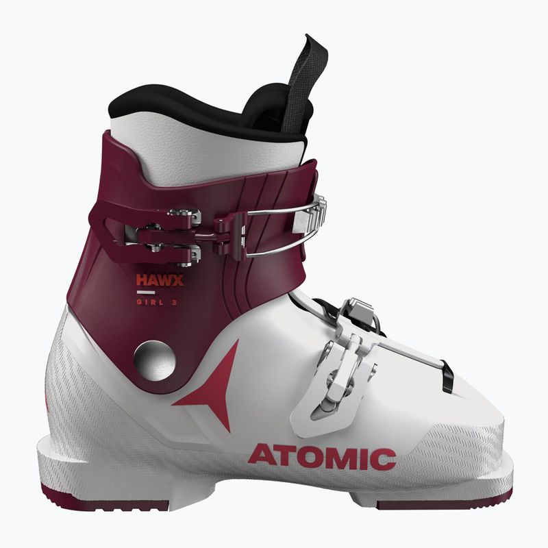 Scarponi da sci per bambini Atomic Hawx Girl 2 bianco/bordeaux 8