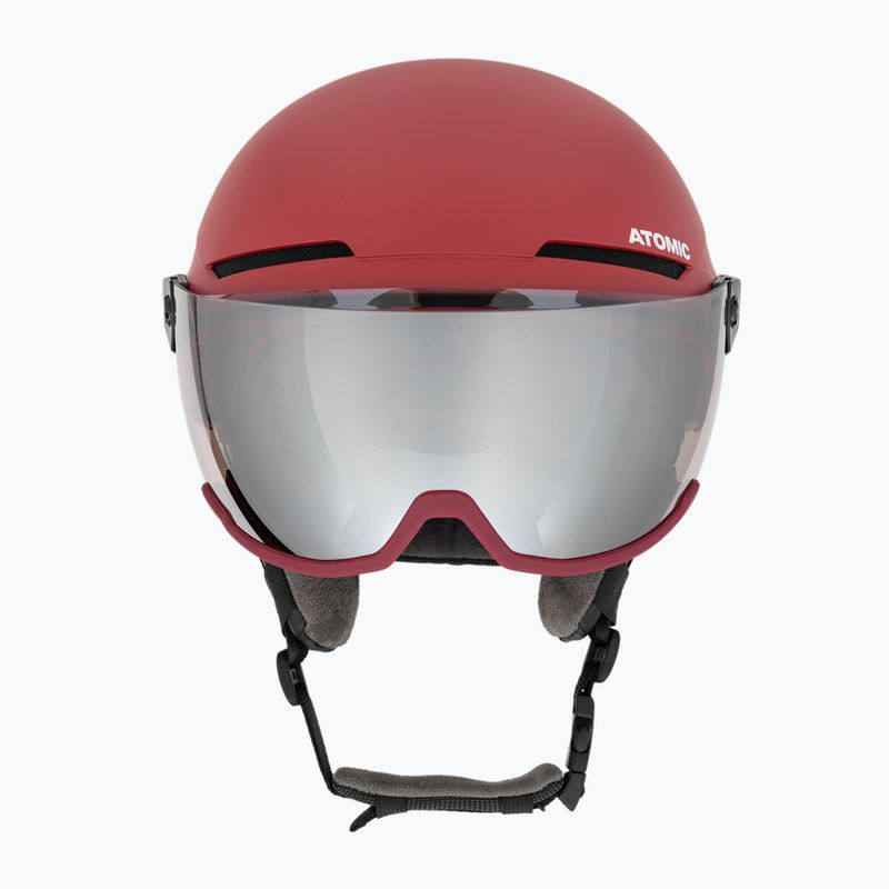 Casco da sci Atomic Savor Visor Stereo rosso scuro 2