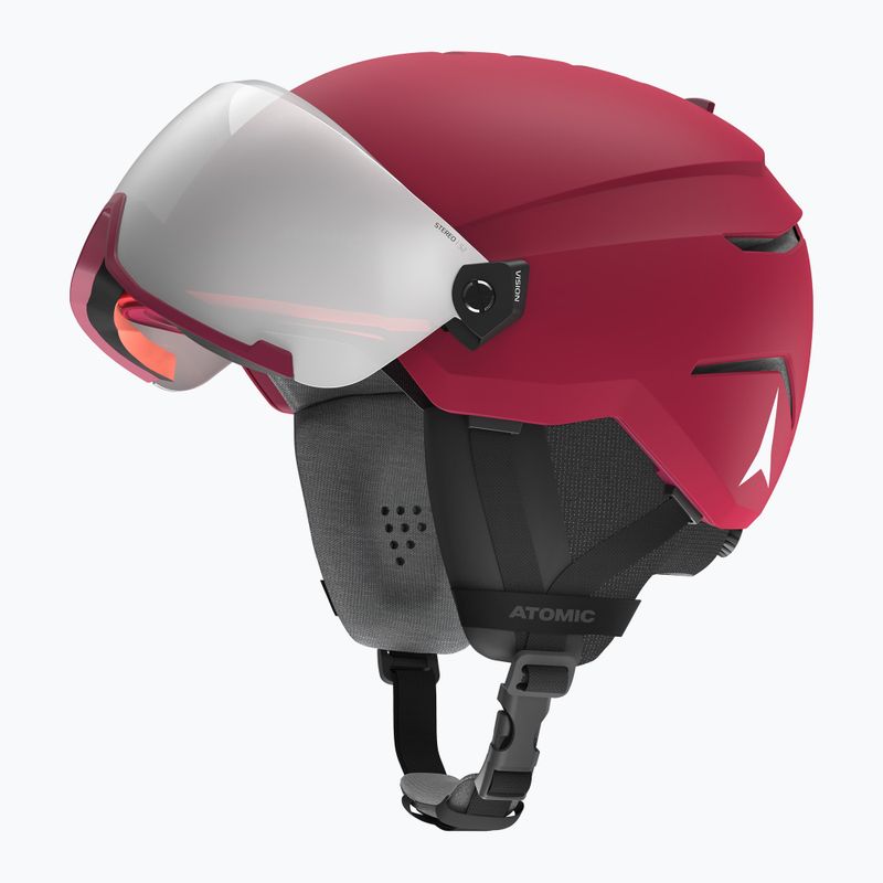 Casco da sci Atomic Savor Visor Stereo rosso scuro 6
