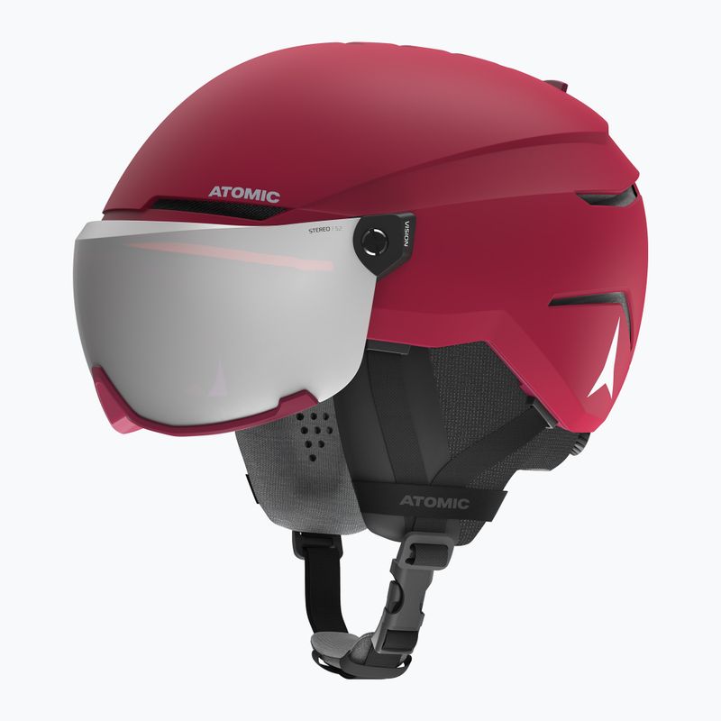Casco da sci Atomic Savor Visor Stereo rosso scuro 7