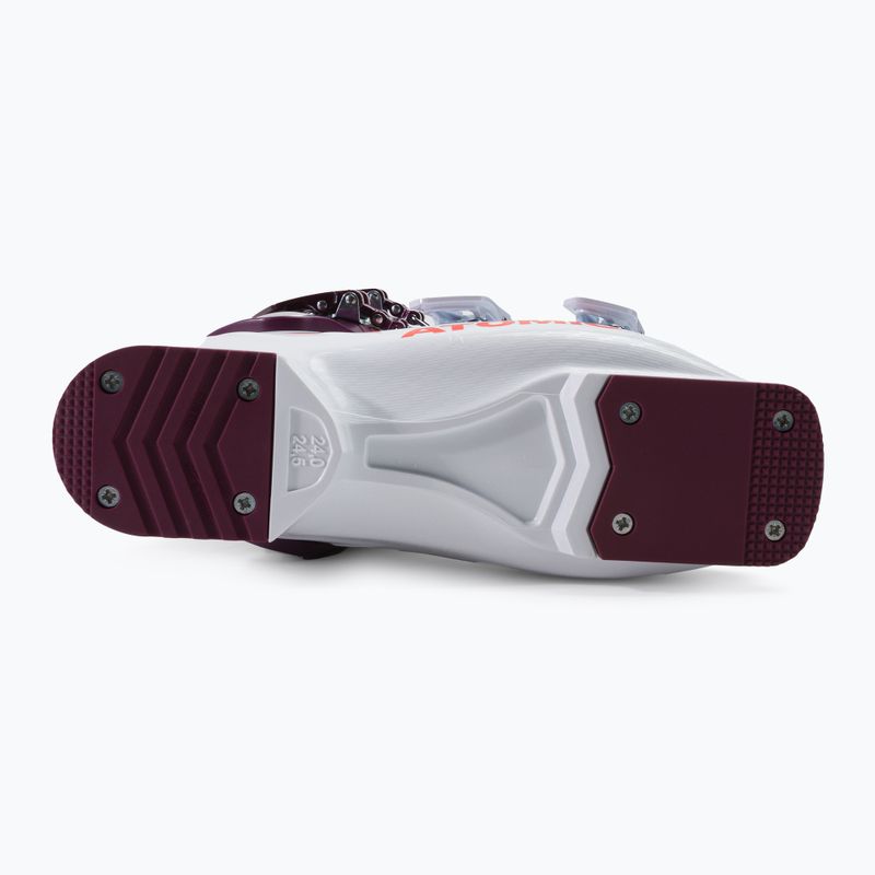 Scarponi da sci per bambini Atomic Hawx Girl 4 bianco/bordeaux 4