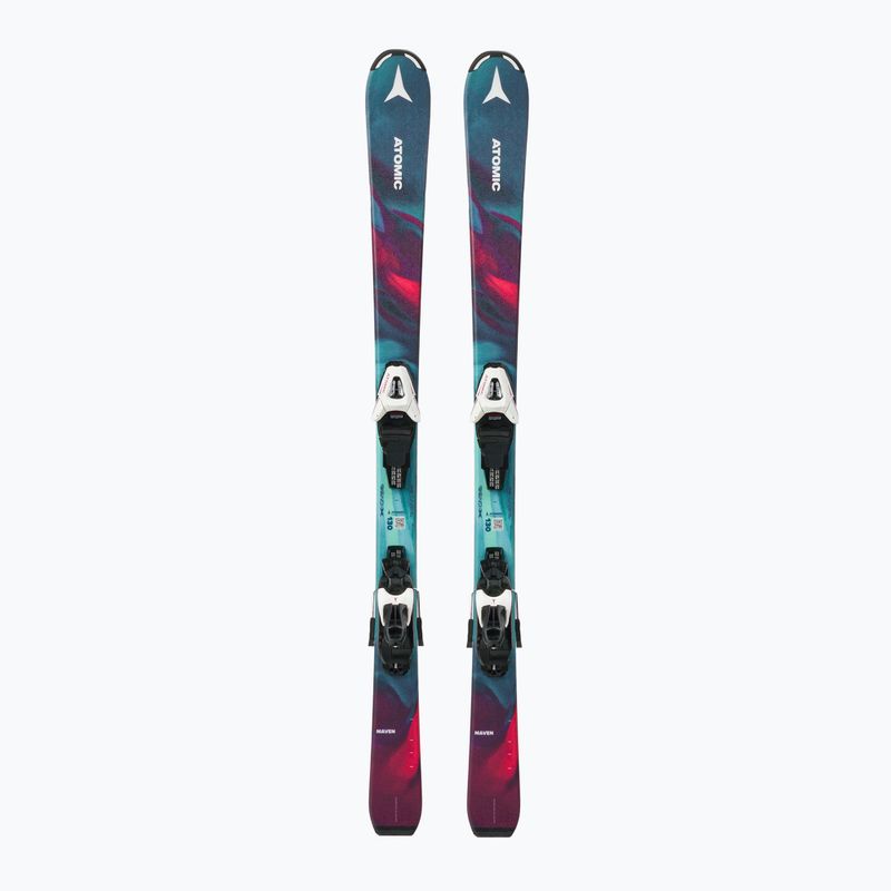 Sci da discesa per bambini Atomic Maven Girl + attacchi C5 GW multicolore