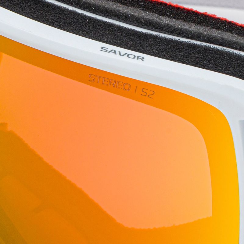 Occhiali da sci Atomic Savor Stereo grigio chiaro/rosso stereo 5