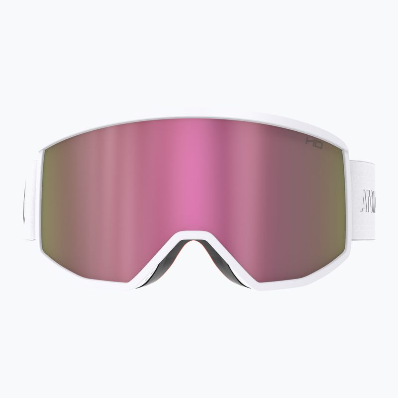 Occhiali da sci Atomic Four HD bianco/rosa rame hd