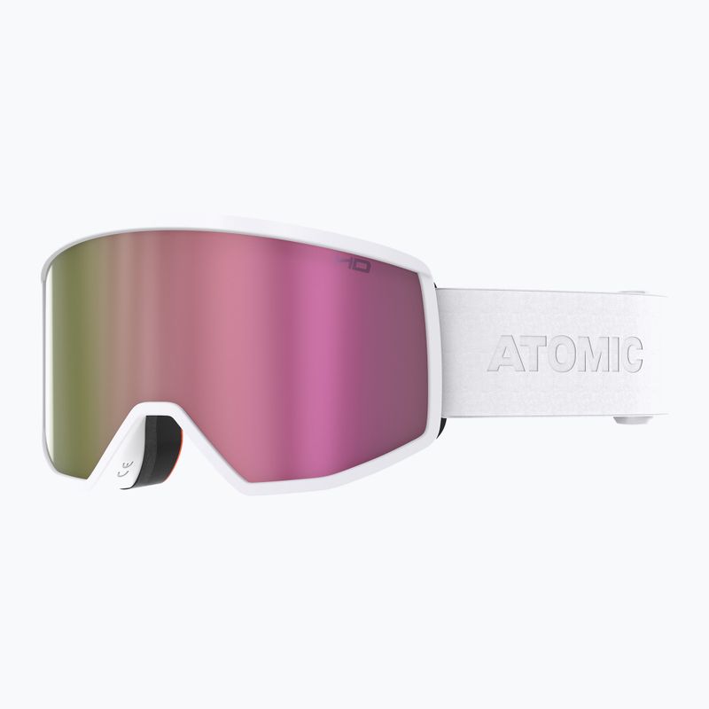 Occhiali da sci Atomic Four HD bianco/rosa rame hd 2
