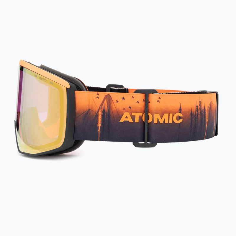 Occhiali da sci Atomic Four Pro HD Photo nero/arancio/trio/ambra oro 5