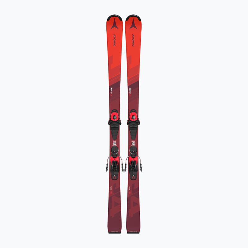 Sci da discesa per bambini Atomic Redster J4 JTM + attacchi L6 GW rosso