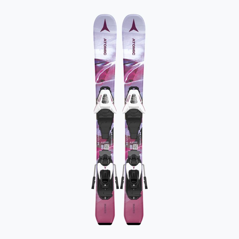 Sci da discesa per bambini Atomic Maven Girl JTXS + attacchi C5 GW rosa