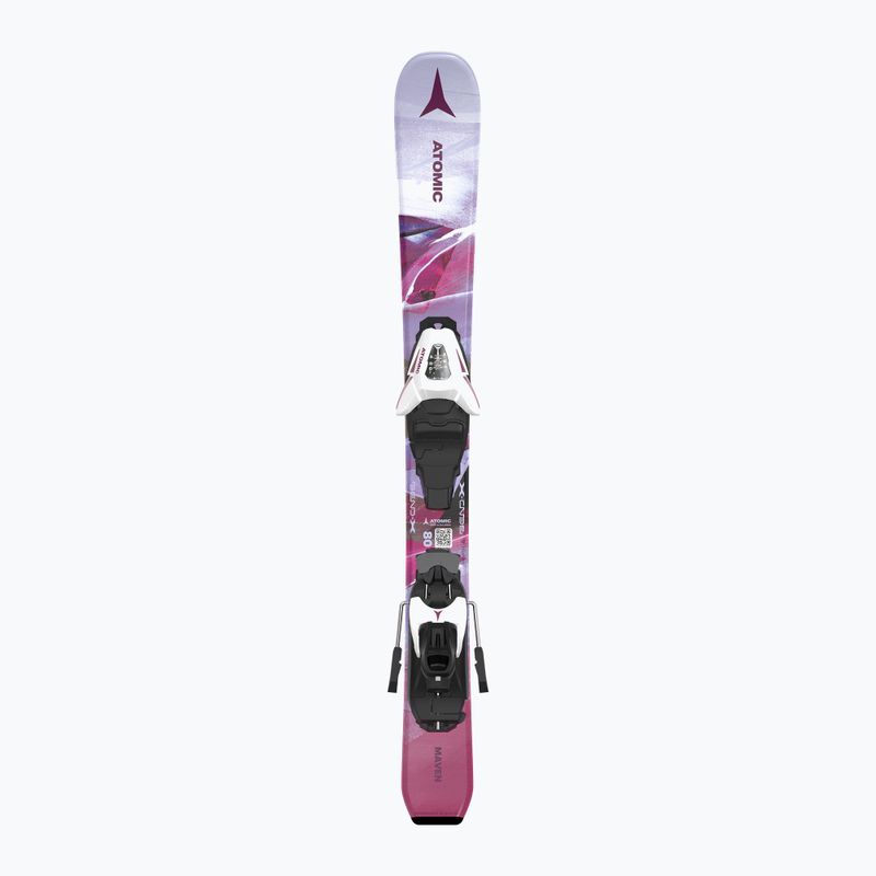 Sci da discesa per bambini Atomic Maven Girl JTXS + attacchi C5 GW rosa 3