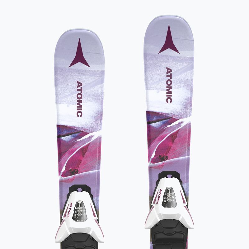 Sci da discesa per bambini Atomic Maven Girl JTXS + attacchi C5 GW rosa 9