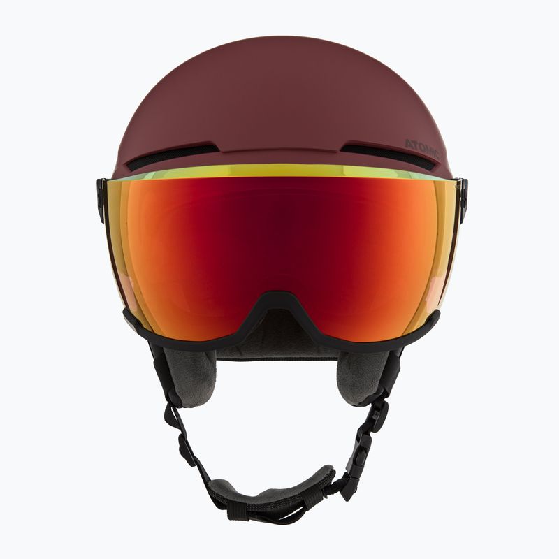 Casco da sci Atomic Savor Visor Stereo maroon/red stereo 2