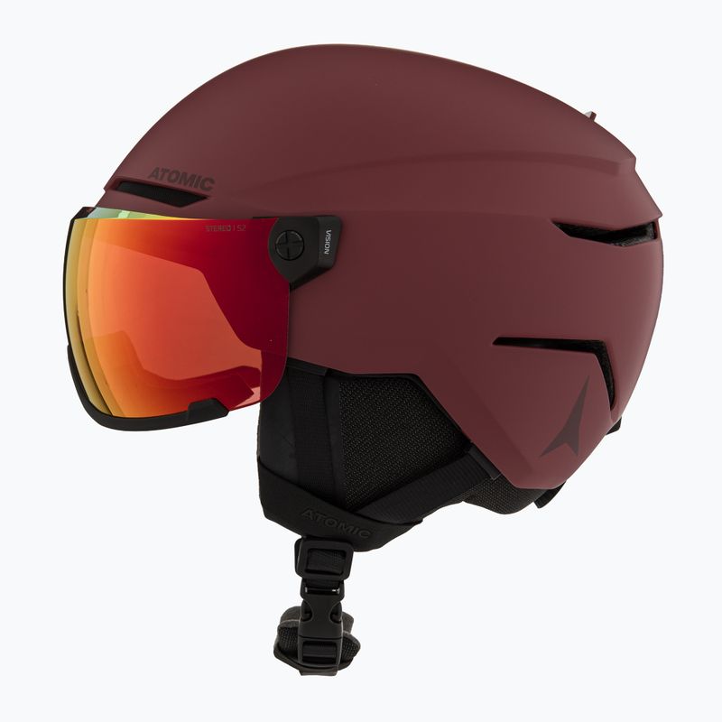 Casco da sci Atomic Savor Visor Stereo maroon/red stereo 3