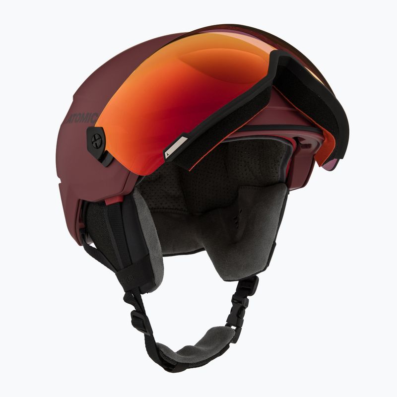 Casco da sci Atomic Savor Visor Stereo maroon/red stereo 11