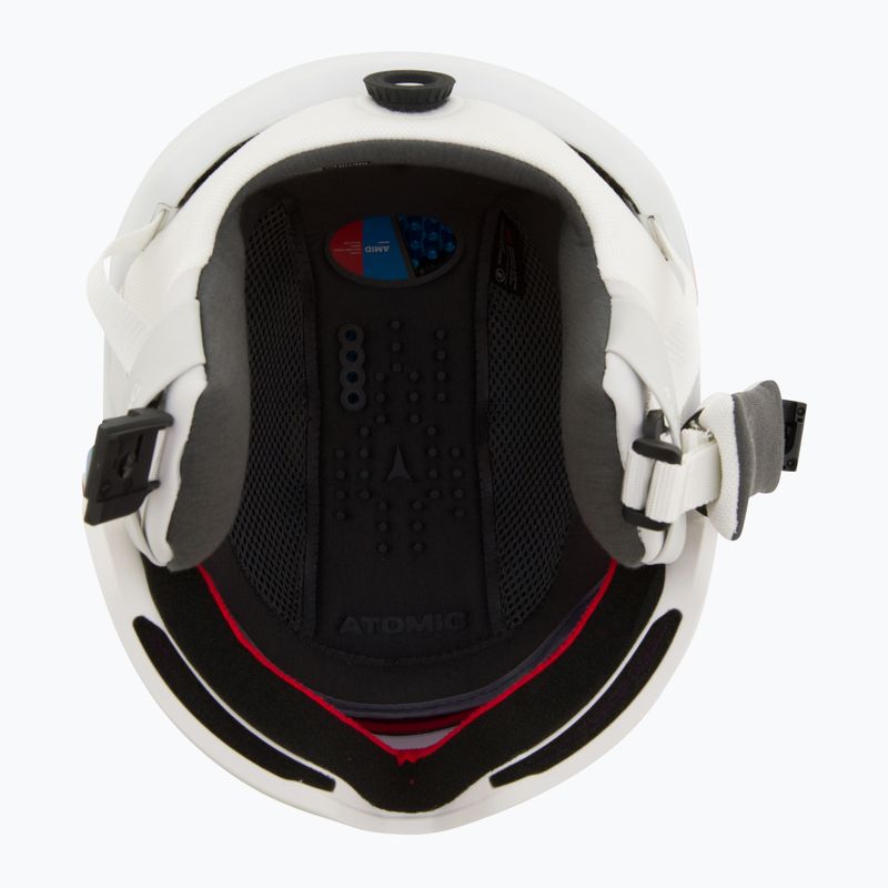 Casco da sci Atomic Revent GT Amid Visor HD bianco erica/rosso hd 5