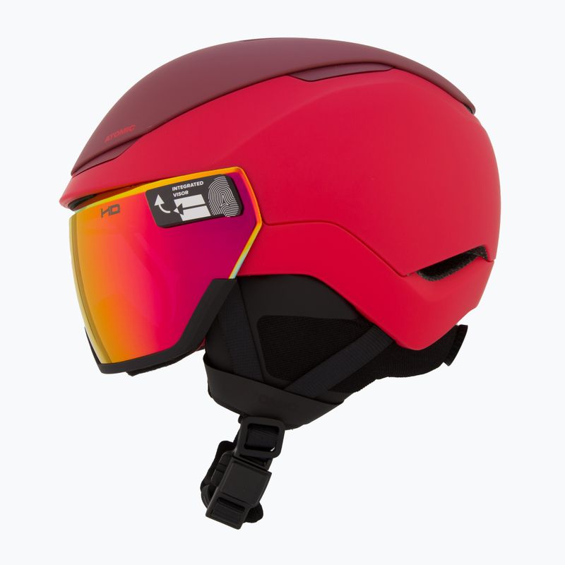 Casco da sci Atomic Revent GT Amid Visor HD rosso/rosso 4