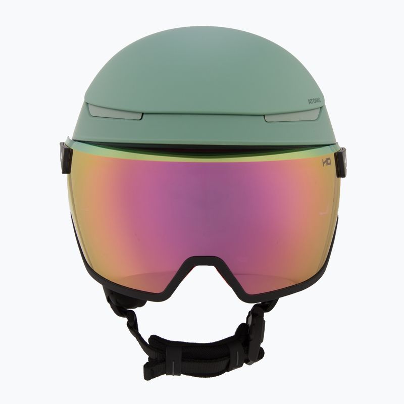 Casco da sci Atomic Revent GT Amid Visor HD pistacchio/rosa rame hd 2