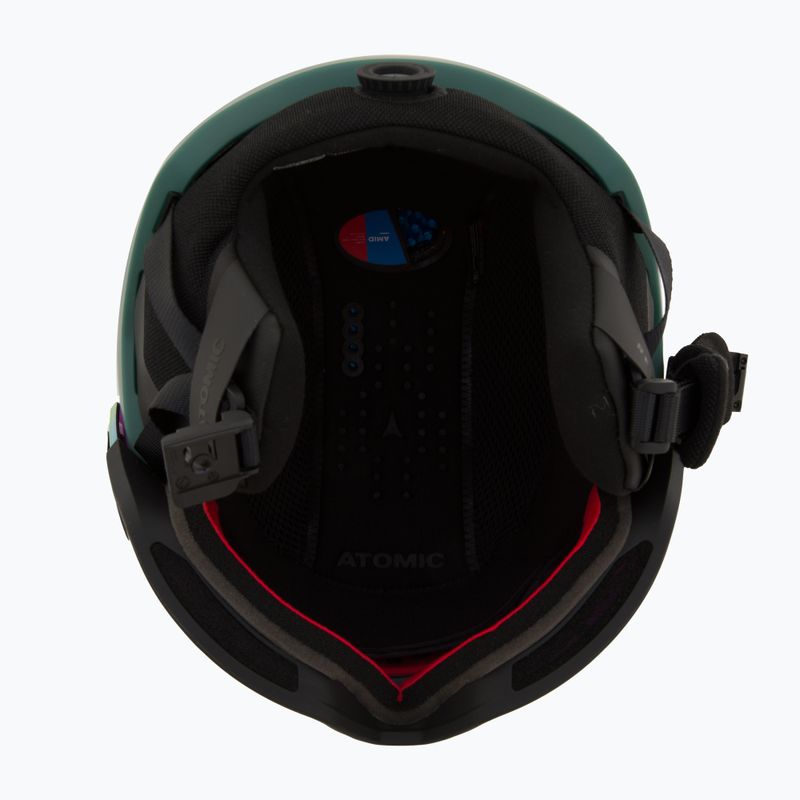 Casco da sci Atomic Revent GT Amid Visor HD pistacchio/rosa rame hd 5