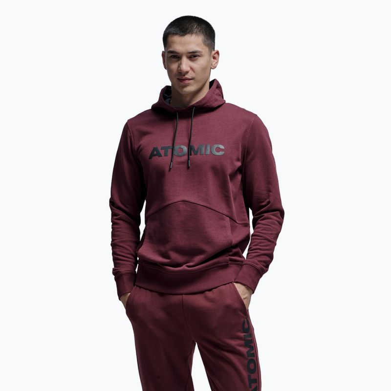 Felpa con cappuccio Atomic RS maroon 2