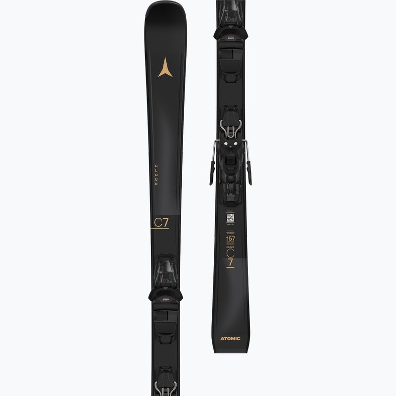 Sci da discesa donna Atomic Cloud C7 Black + attacchi M10 GW Black 7
