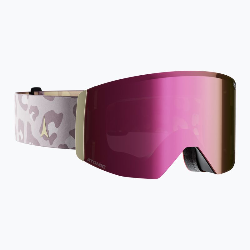 Maschera da sci Atomic Four Q L Signature AE HD wild/concrete/pink copper hd