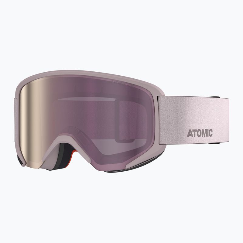 Maschera da sci Atomic Savor M Stereo gull gray/purple stereo