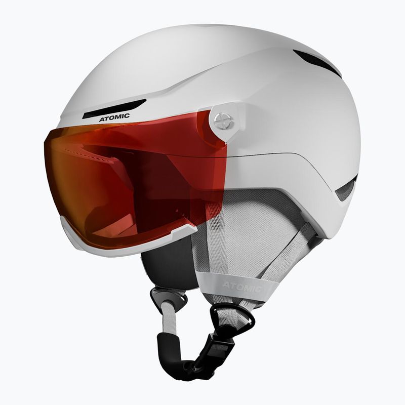 Casco da sci per bambini Atomic Revent Visor Jr white heather/red flash 2