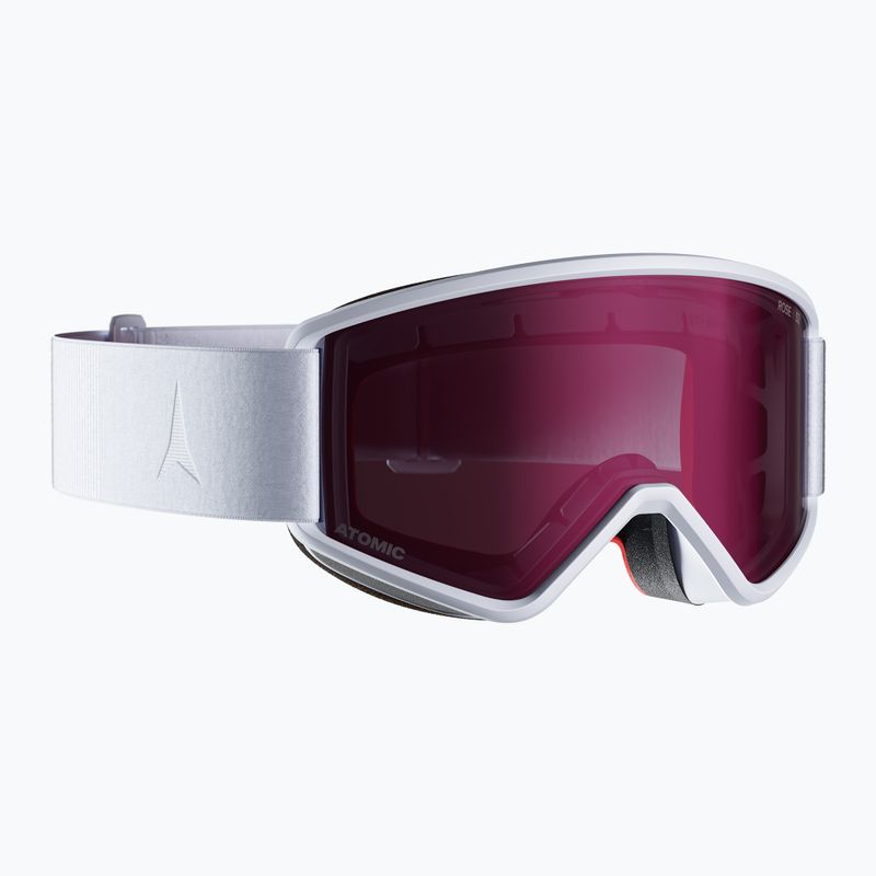 Maschera da sci Atomic Savor M white/rose