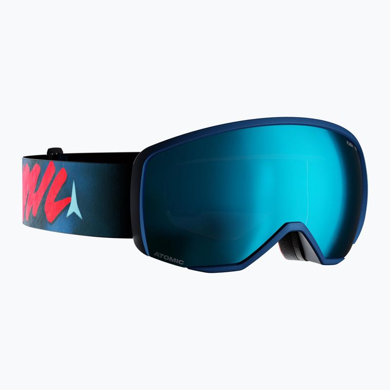 Maschera da sci per bambini Atomic Revent S Flash Jr graphic/ocean/blue flash
