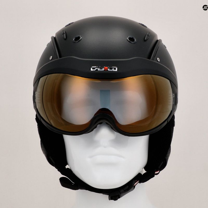CASCO casco da sci SP-6 Visiera struttura nera 9
