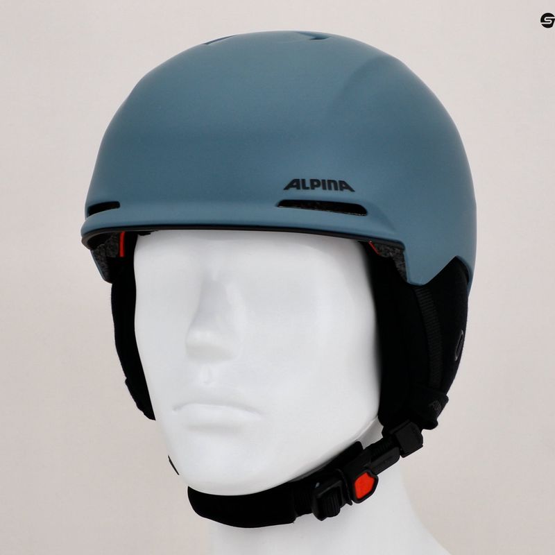 Casco da sci Alpina Brix sporco/blu opaco 10