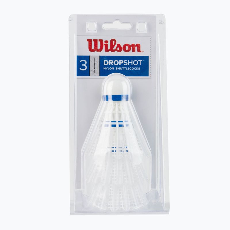 Volano Wilson Dropshot Clamshel 3 pezzi bianco WRT6048WH+