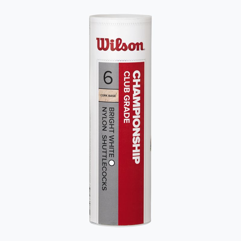 Volani da badminton Wilson Championship 6 pz. bianco