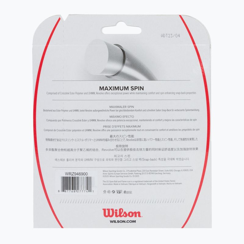 Wilson Revolve 17 corda da tennis 12,2 m nero WRZ946900+ 2