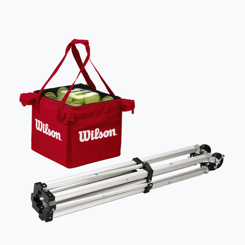 Wilson Carrello per l'insegnamento del tennis 150 rosso WRZ541000 8