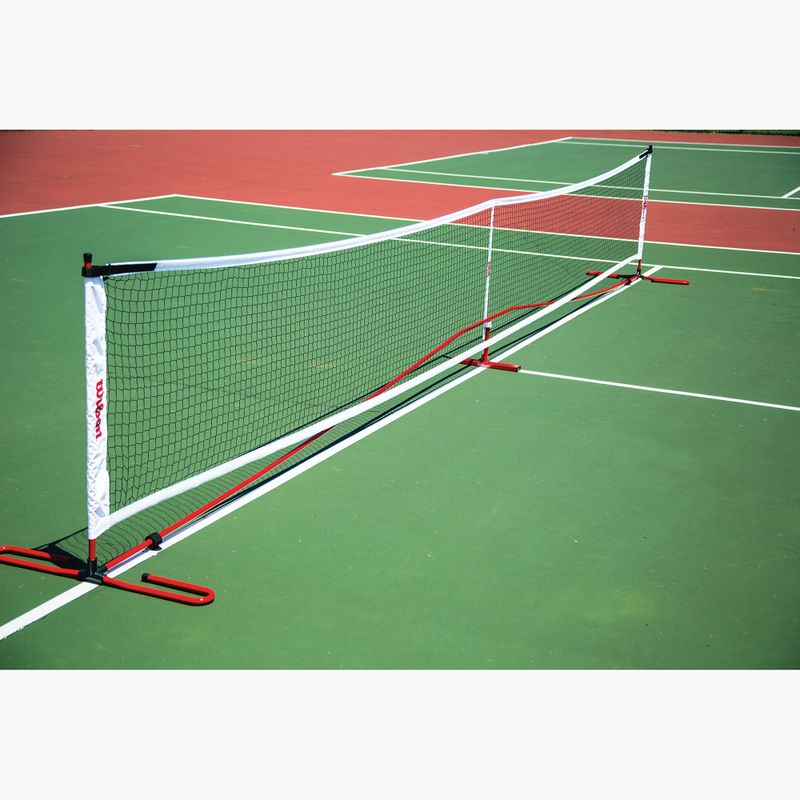 Rete da pickleball Wilson Portable Pickleball Net System white/red 2
