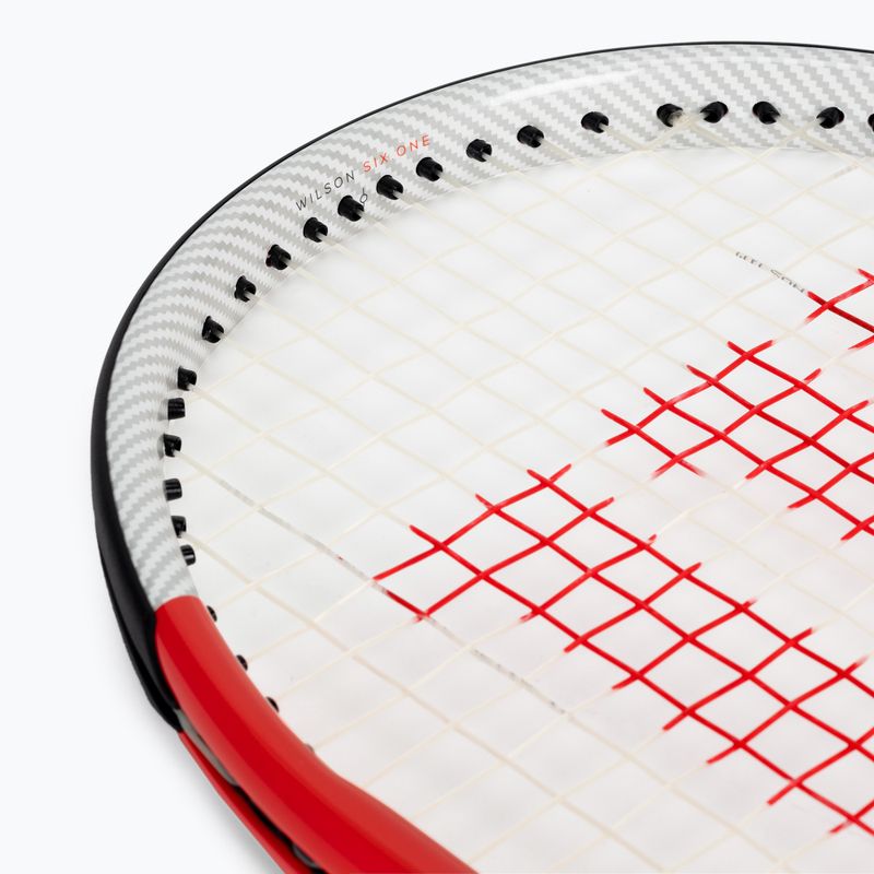 Racchetta da tennis Wilson Six.One Lite 102 CVR rosso e bianco WRT73660U 6